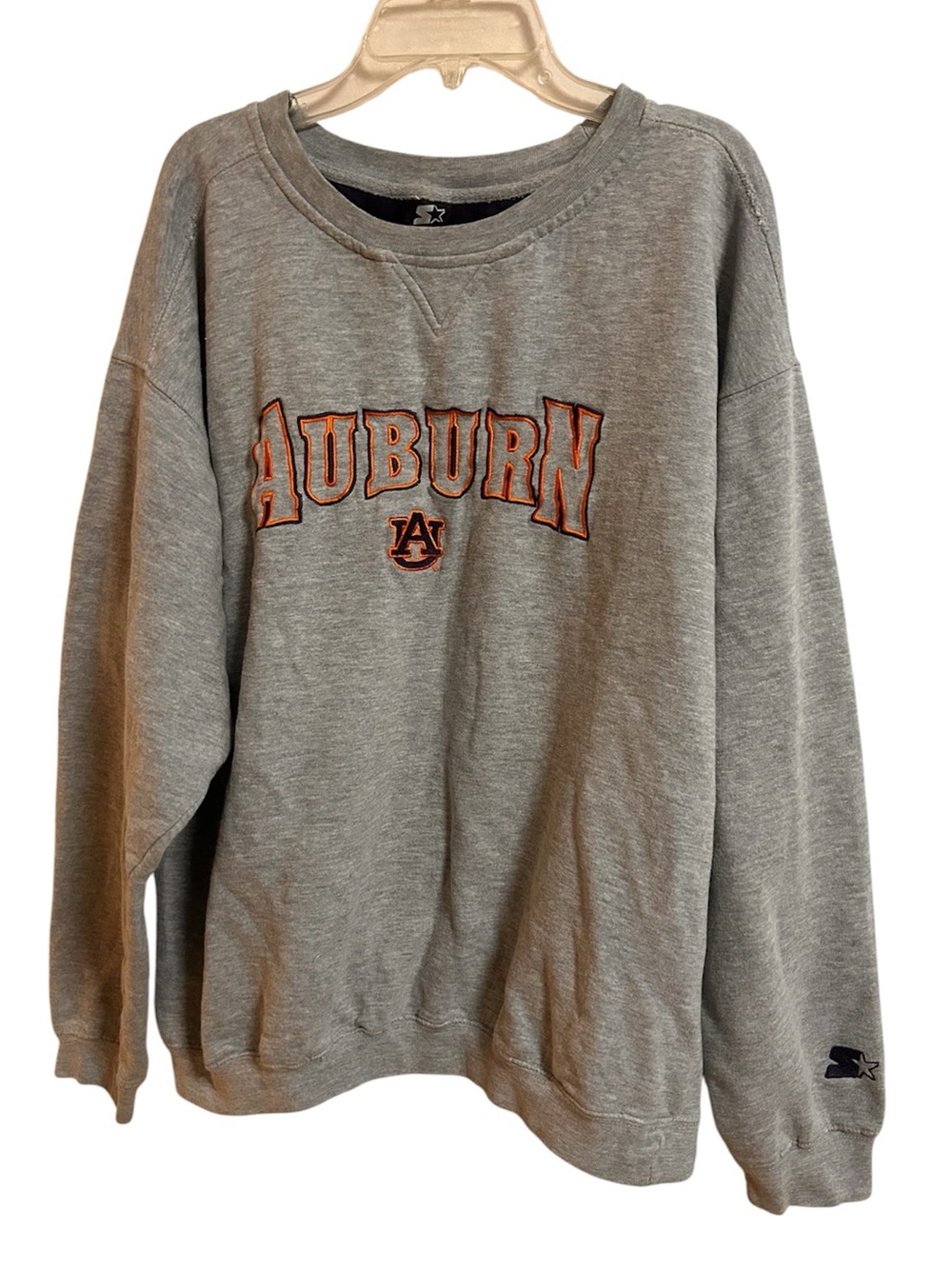 Vtg Starter Auburn University Crewneck Sweatshirt Collegiate Embroidered Logo
